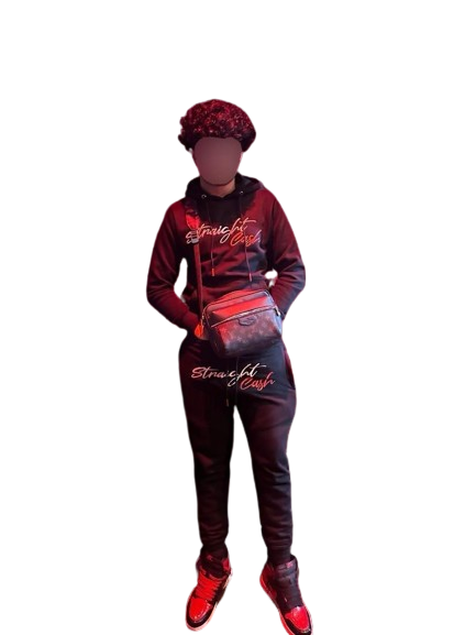 StraightCash Tracksuit - RED